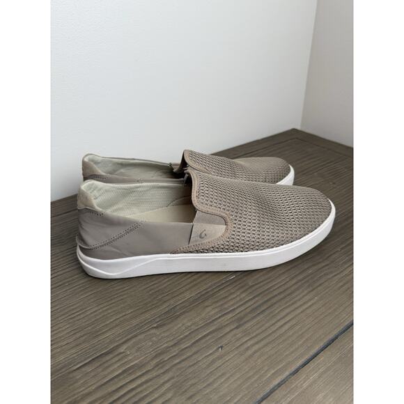 Olukai Lae'Ahi Men's Taupe Tan Slip On Comfort Shoe Size 12 - Picture 1 of 7